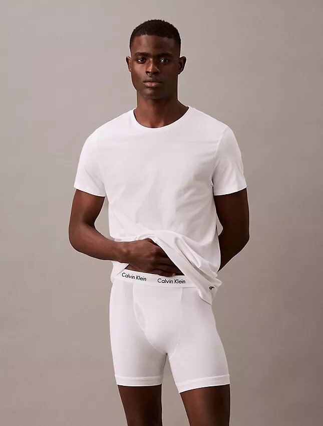 Cotton Classics Σετ 3 κλασικών T-shirt με στρογγυλό λαιμό Cotton Classics Σετ 3 κλασικών T-shirt με στρογγυλό λαιμό