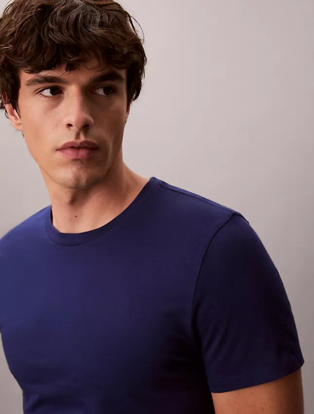 Cotton Classics Σετ 3 κλασικών T-shirt με στρογγυλό λαιμό Cotton Classics Σετ 3 κλασικών T-shirt με στρογγυλό λαιμό