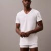 Cotton Classics Σετ 3 τεμαχίων Κλασική εφαρμογή Μπλούζα με V λαιμόκοψη