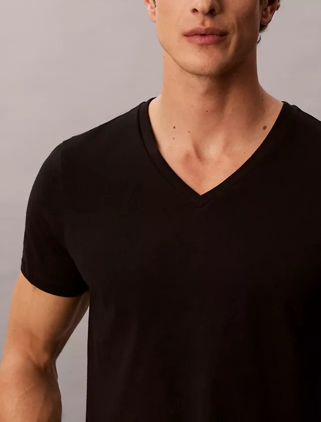 Cotton Classics Σετ 5 τεμαχίων Κλασική εφαρμογή T-shirt με V λαιμόκοψη Cotton Classics Σετ 5 τεμαχίων Κλασική εφαρμογή T-shirt με V λαιμόκοψη