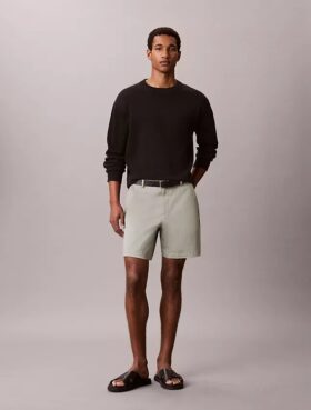 Cotton Stretch ελαστικά σορτς με ίσια γραμμή Cotton Stretch ελαστικά σορτς με ίσια γραμμή