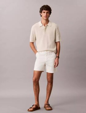 Cotton Stretch ελαστικά σορτς με ίσια γραμμή Cotton Stretch ελαστικά σορτς με ίσια γραμμή
