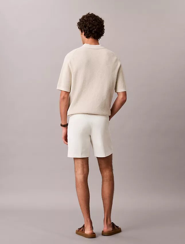 Cotton Stretch ελαστικά σορτς με ίσια γραμμή Cotton Stretch ελαστικά σορτς με ίσια γραμμή