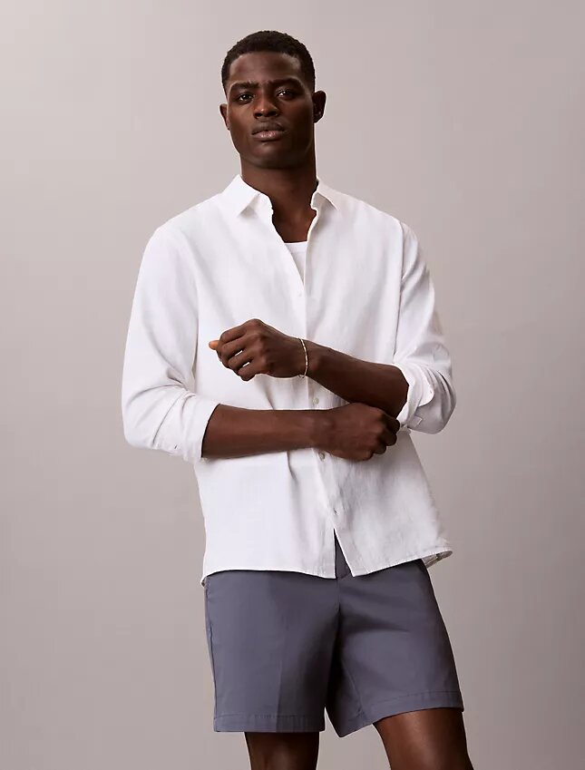 Cotton Stretch ελαστικά σορτς με ίσια γραμμή Cotton Stretch ελαστικά σορτς με ίσια γραμμή