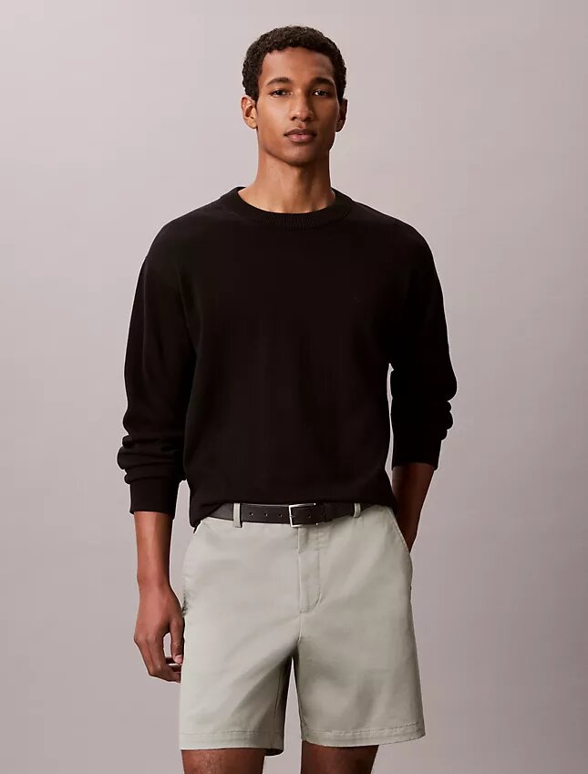 Cotton Stretch ελαστικά σορτς με ίσια γραμμή Cotton Stretch ελαστικά σορτς με ίσια γραμμή