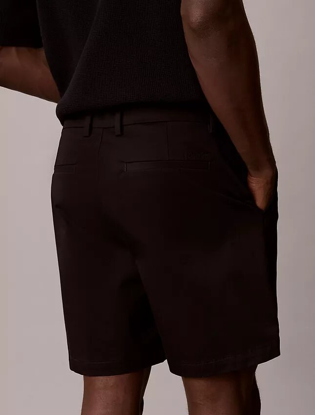 Cotton Stretch ελαστικά σορτς με ίσια γραμμή Cotton Stretch ελαστικά σορτς με ίσια γραμμή