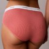 Cotton Stretch Hipster με ραβδώσεις
