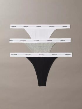Cotton Stretch Rib 3-Pack Thong