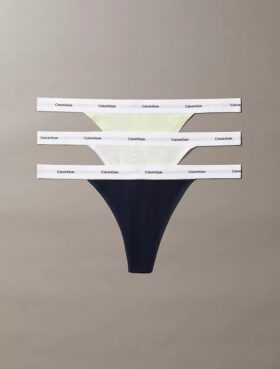 Cotton Stretch Rib 3-Pack Thong