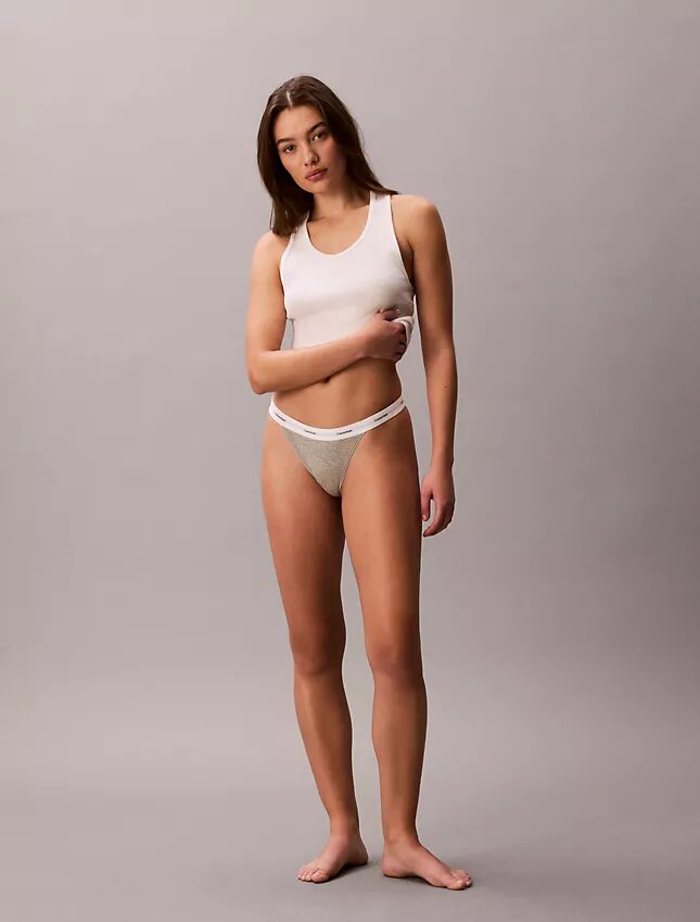 Cotton Stretch Rib 3-Pack Thong Cotton Stretch Rib 3-Pack Thong
