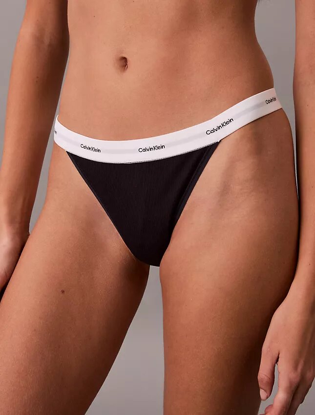 Cotton Stretch Rib 3-Pack Thong Cotton Stretch Rib 3-Pack Thong