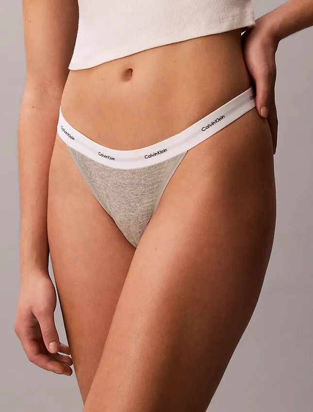 Cotton Stretch Rib 3-Pack Thong Cotton Stretch Rib 3-Pack Thong