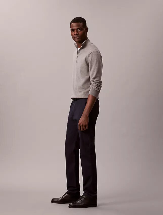 Cotton Stretch Slim Trousers Cotton Stretch Slim Trousers