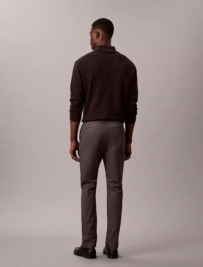 Cotton Stretch Slim Trousers Cotton Stretch Slim Trousers