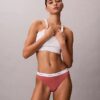 Cotton Stretch Thong με ραβδώσεις Cotton Stretch Thong με ραβδώσεις