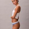 Cotton Stretch Thong με ραβδώσεις Cotton Stretch Thong με ραβδώσεις