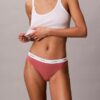Cotton Stretch Thong με ραβδώσεις Cotton Stretch Thong με ραβδώσεις