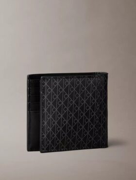 Διπλό πορτοφόλι με έμβλημα και θήκη καρτών