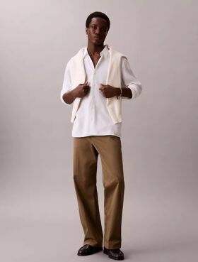 Φαρδιά παντελόνια από Cotton Stretch βαμβάκι