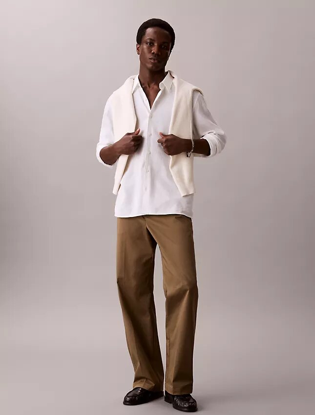 Φαρδιά παντελόνια από Cotton Stretch βαμβάκι Φαρδιά παντελόνια από Cotton Stretch βαμβάκι