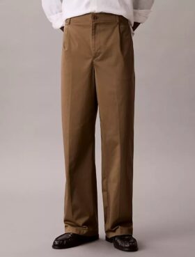 Φαρδιά παντελόνια από Cotton Stretch βαμβάκι