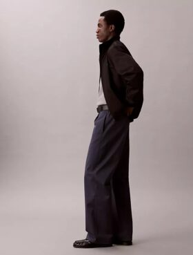 Φαρδιά παντελόνια από Cotton Stretch βαμβάκι