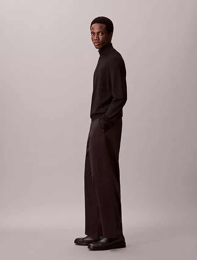 Φαρδιά παντελόνια Cotton Stretch τβίλ από ελαστικό βαμβακερό τβίλ Φαρδιά παντελόνια Cotton Stretch τβίλ από ελαστικό βαμβακερό τβίλ