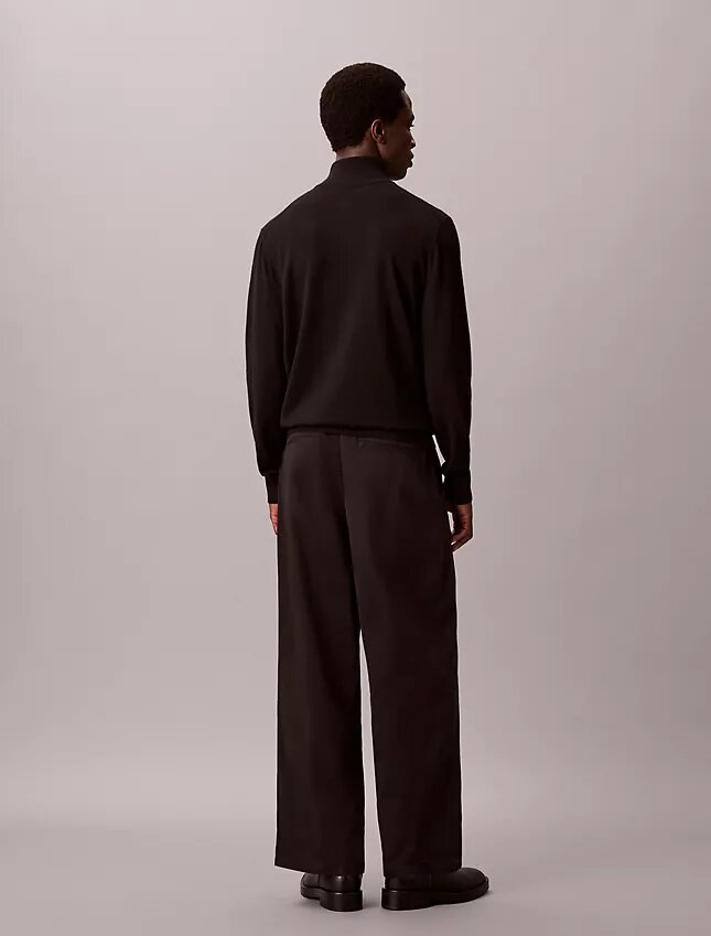 Φαρδιά παντελόνια Cotton Stretch τβίλ από ελαστικό βαμβακερό τβίλ Φαρδιά παντελόνια Cotton Stretch τβίλ από ελαστικό βαμβακερό τβίλ