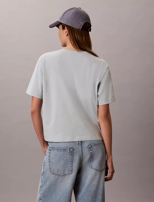Φαρδύ T-shirt με floral λογότυπο Φαρδύ T-shirt με floral λογότυπο