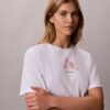 Φαρδύ T-shirt με floral λογότυπο Φαρδύ T-shirt με floral λογότυπο