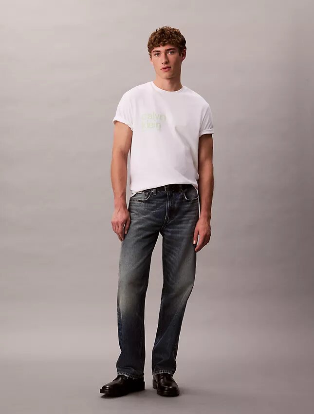 Φαρδύ T-shirt με γραφικό κύκλου Φαρδύ T-shirt με γραφικό κύκλου