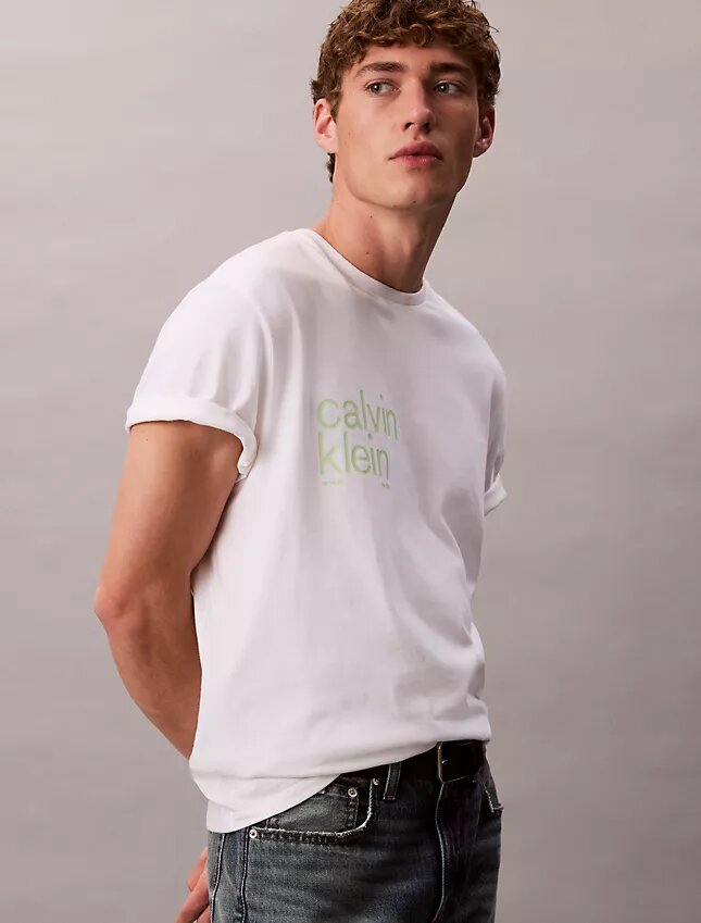Φαρδύ T-shirt με γραφικό κύκλου Φαρδύ T-shirt με γραφικό κύκλου