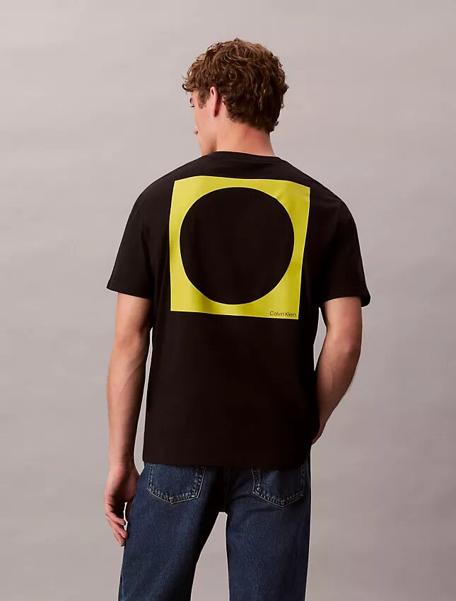 Φαρδύ T-shirt με γραφικό κύκλου Φαρδύ T-shirt με γραφικό κύκλου
