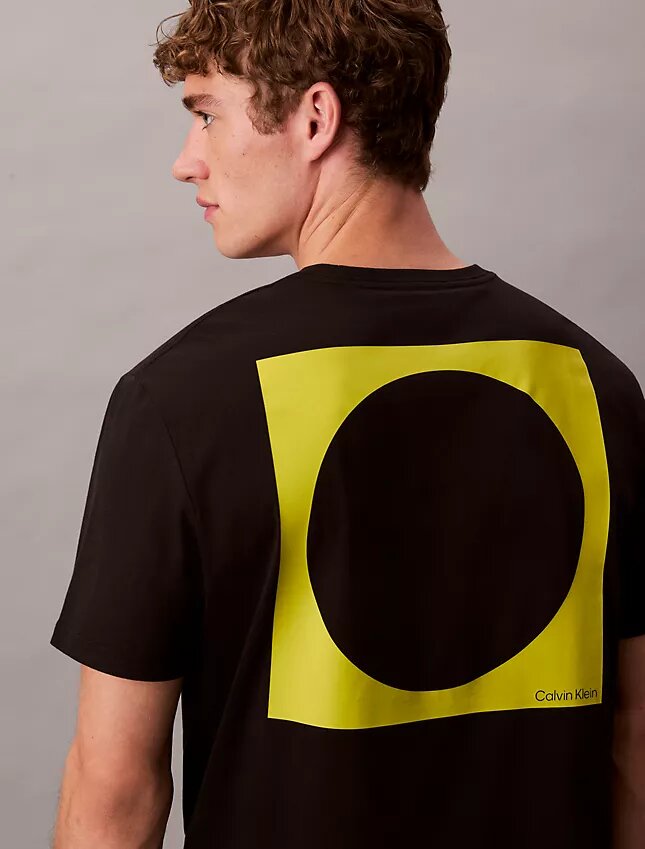 Φαρδύ T-shirt με γραφικό κύκλου Φαρδύ T-shirt με γραφικό κύκλου