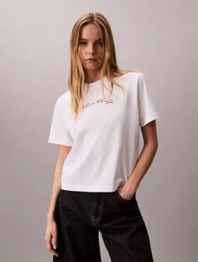 Φαρδύ T-shirt με γραφικό λογότυπο