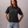 Φαρδύ T-shirt με γραφικό λογότυπο Φαρδύ T-shirt με γραφικό λογότυπο