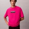 Φαρδύ T-shirt με γραφικό λογότυπο Φαρδύ T-shirt με γραφικό λογότυπο
