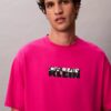 Φαρδύ T-shirt με γραφικό λογότυπο Φαρδύ T-shirt με γραφικό λογότυπο