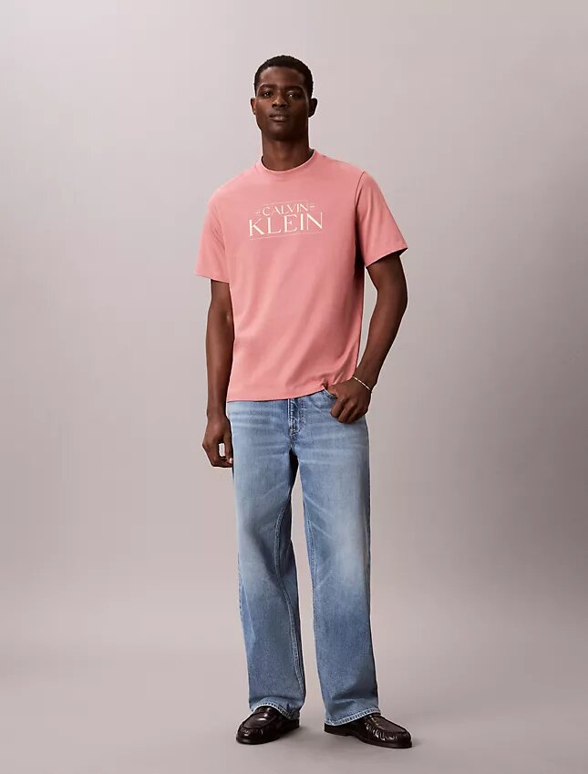 Φαρδύ T-shirt με γραφικό λογότυπο Φαρδύ T-shirt με γραφικό λογότυπο