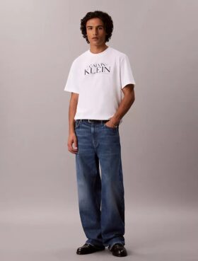 Φαρδύ T-shirt με γραφικό λογότυπο