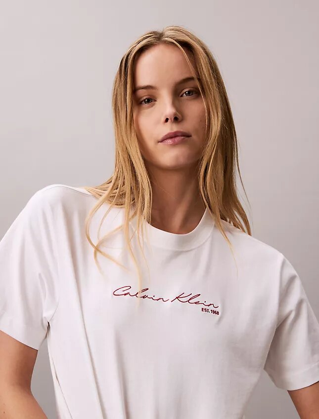 Φαρδύ T-shirt με γραφικό λογότυπο Φαρδύ T-shirt με γραφικό λογότυπο