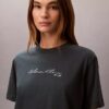 Φαρδύ T-shirt με γραφικό λογότυπο Φαρδύ T-shirt με γραφικό λογότυπο