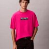 Φαρδύ T-shirt με γραφικό λογότυπο Φαρδύ T-shirt με γραφικό λογότυπο