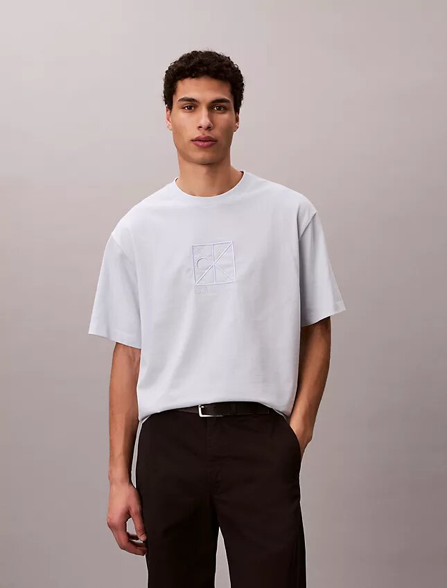 Φαρδύ T-shirt με γραφικό λογότυπο Φαρδύ T-shirt με γραφικό λογότυπο