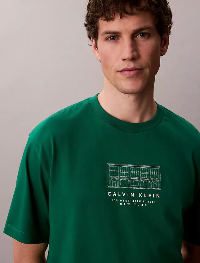 Φαρδύ T-shirt με γραφικό λογότυπο New York Office Φαρδύ T-shirt με γραφικό λογότυπο New York Office