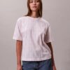 Φαρδύ T-shirt με μοτίβο Monogram σε όλη την επιφάνεια