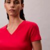 Φαρδύ T-shirt με V λαιμόκοψη από Liquid Cotton Φαρδύ T-shirt με V λαιμόκοψη από Liquid Cotton