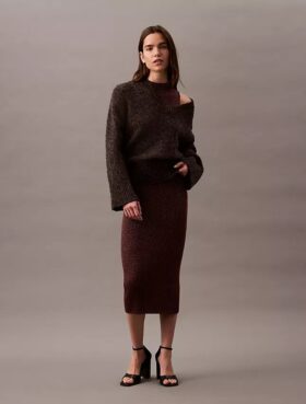 Φορέμα Midi με Lurex