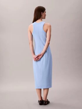 Φορέμα μίντι χωρίς μανίκια με λογότυπο Calvin Klein
