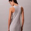 Φορέμα μίντι χωρίς μανίκια με λογότυπο Calvin Klein Φορέμα μίντι χωρίς μανίκια με λογότυπο Calvin Klein